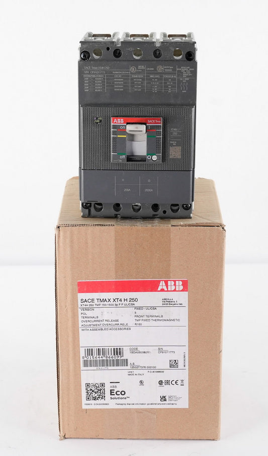 ABB SACE Tmax XT4H 250 Molded Case Circuit Breaker 3P XT4H250TMF15015003pFFULCSA