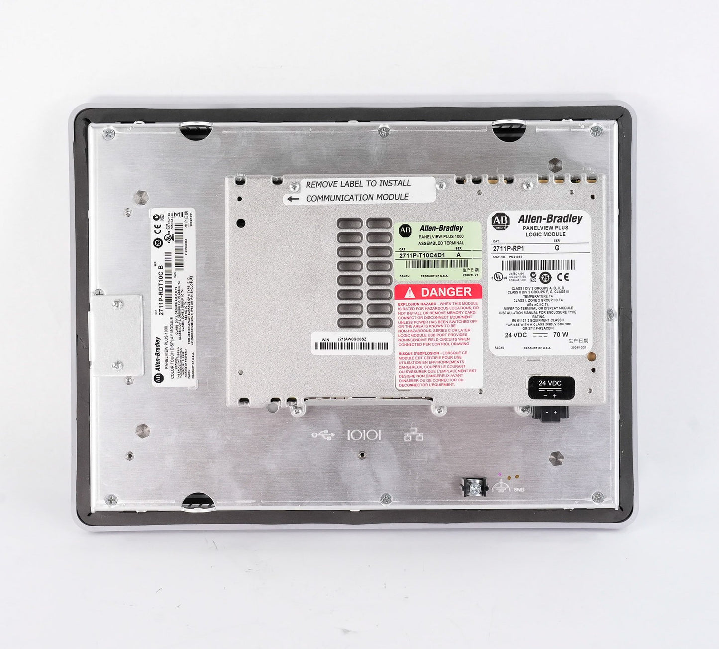 Allen Bradley 2711P-T10C4D1 /A PanelView Plus 1000 Color Touch 10 Terminal RP1 G