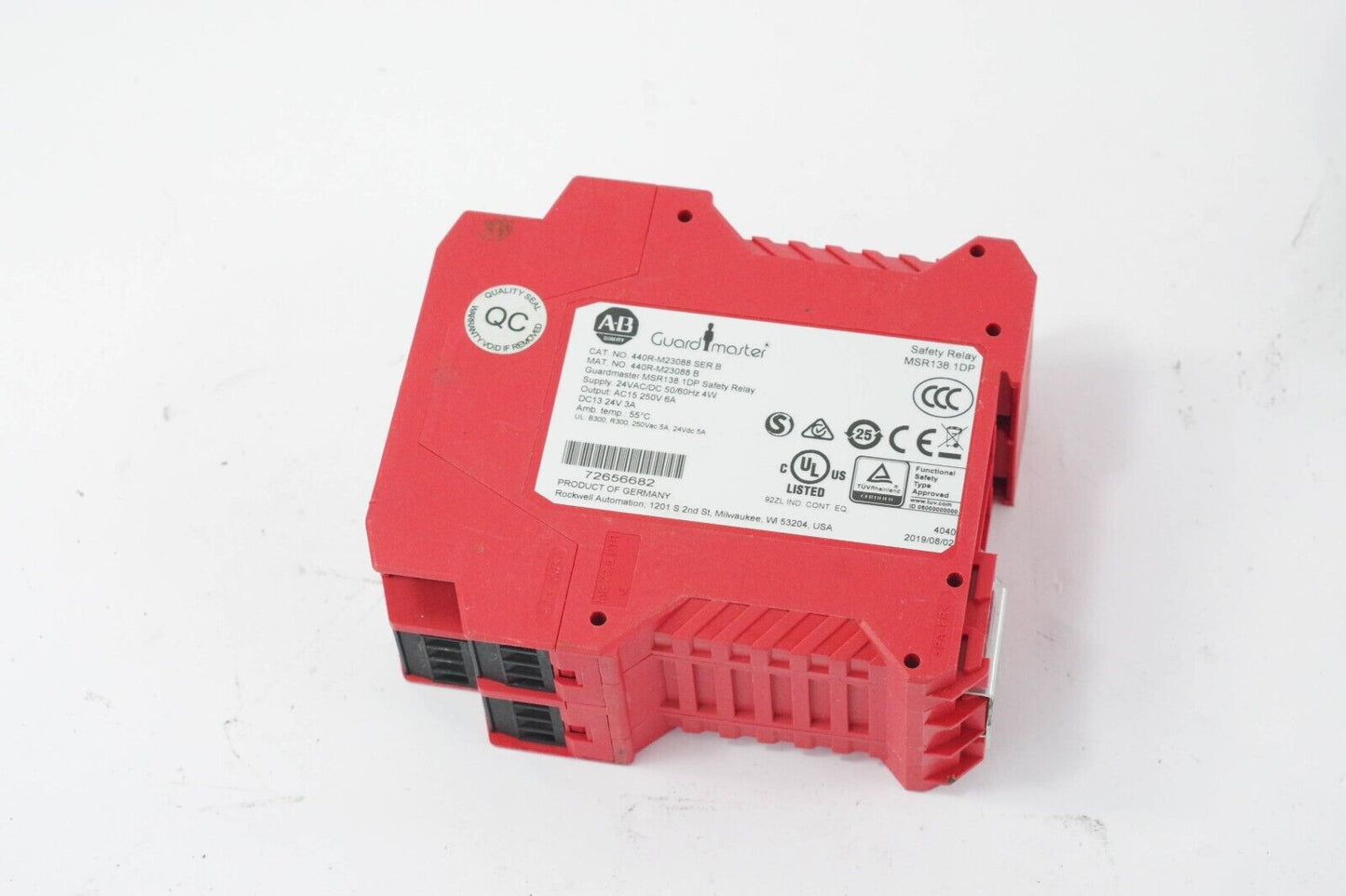 Allen-Bradley 440R-M23088 Ser B  / MSR138.1DP Safety Relay