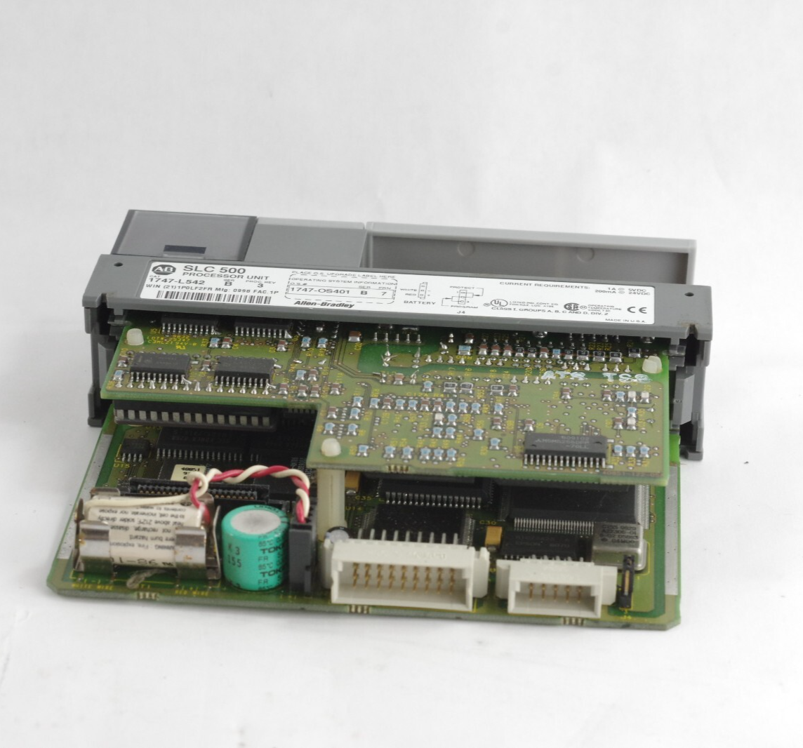 Allen Bradley 1747-L542 /B SLC 500 Processor Control Module OS401/B FRN 7 w/ Key