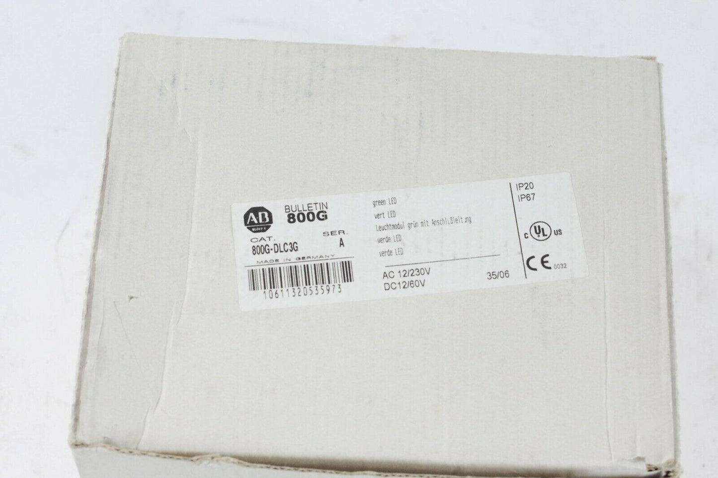 Allen Bradley 800G-DLC3G 800GDLC3G /A Ser. A Green LED Power Module