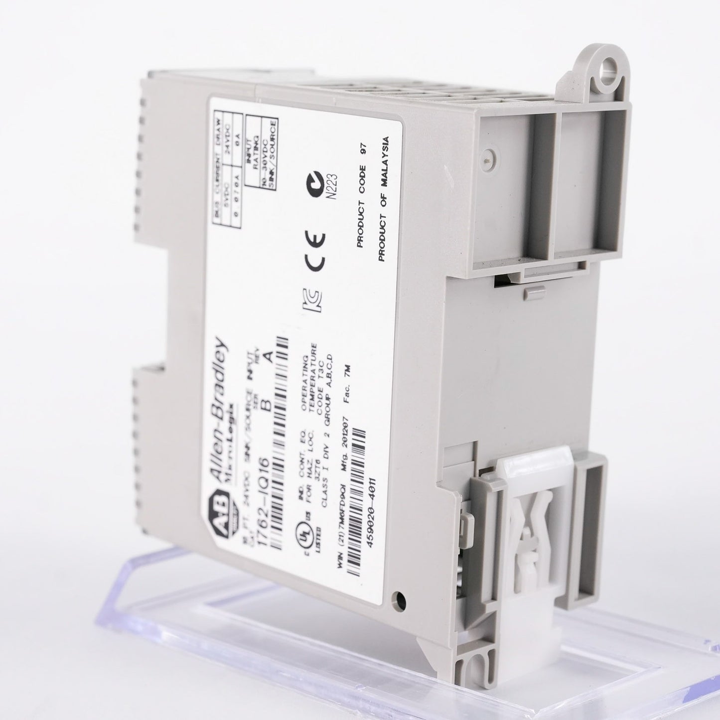 Allen Bradley 1762-IQ16 /B MicroLogix 16-Point Sink Source Input Module 1762IQ16