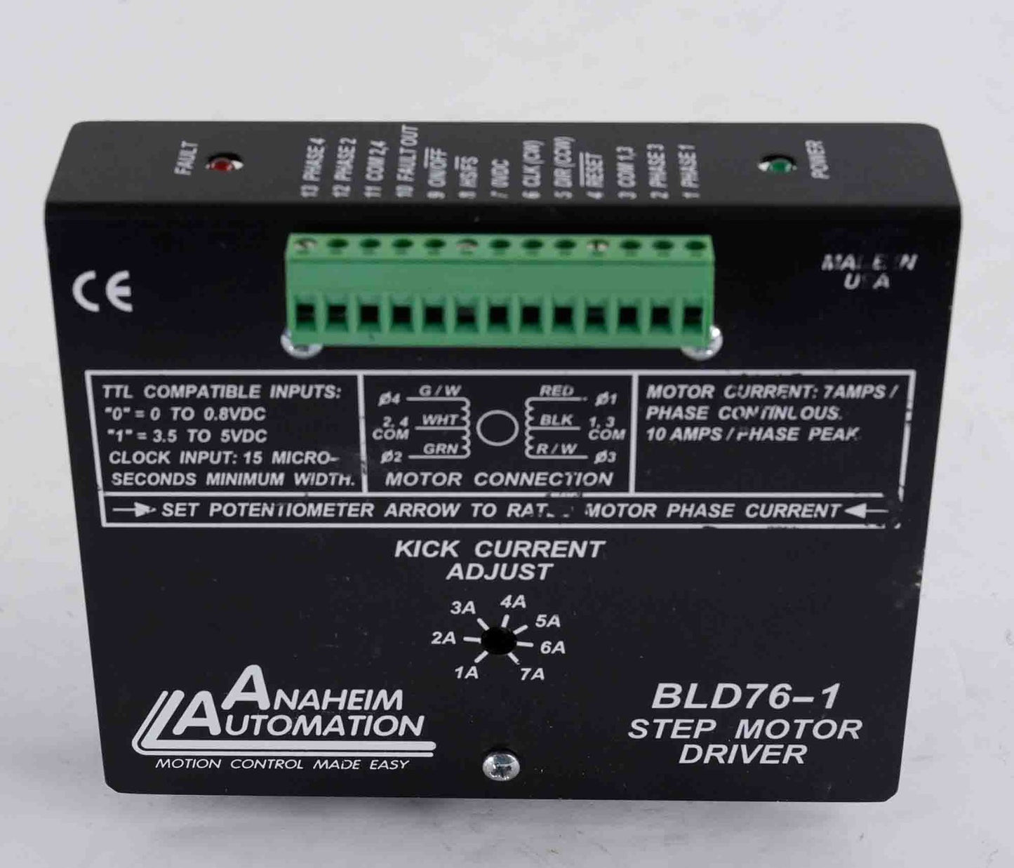 Anaheim Automation BLD76-1 Step Motor Driver 7A BLD761