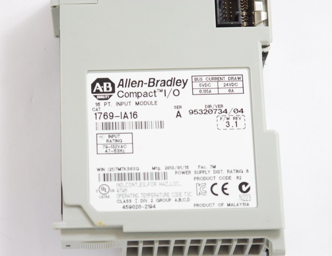 Allen-Bradley 1769-IA16 Ser. A Compact I/O 16-Point Input Module