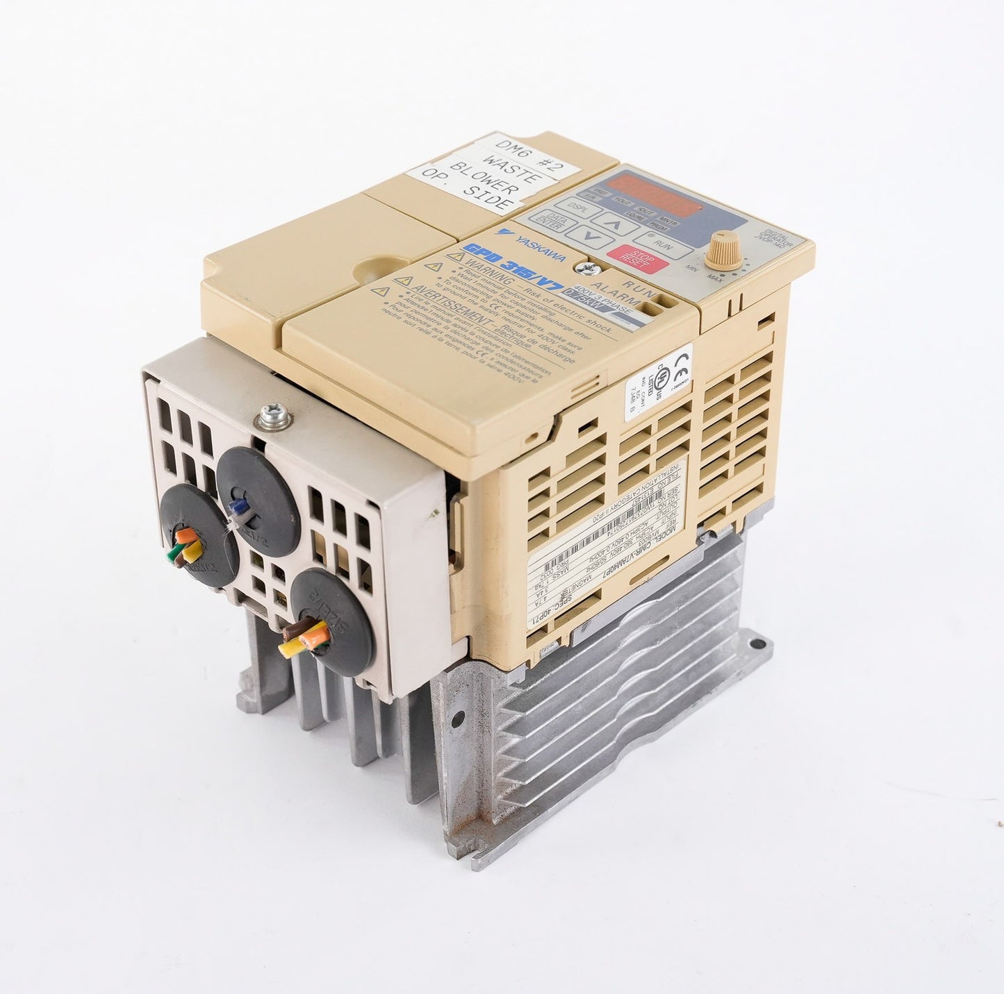 Yaskawa CIMR-V7AM40P7 AC Drive 460V 3-Phase 4.7A 50/60Hz CIMRV7AM40P7