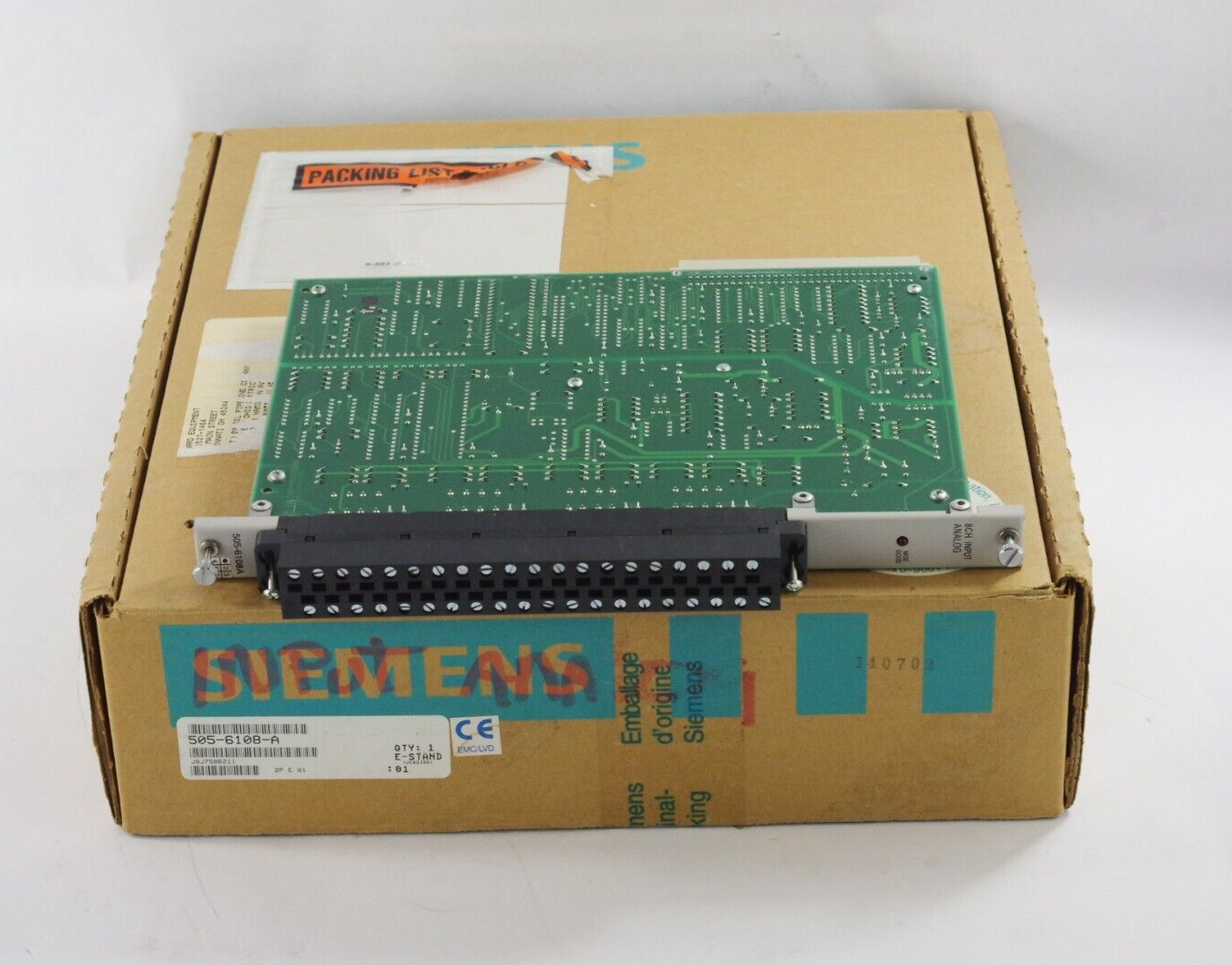 Siemens 505-6108A / 505-6108-A Analog Current Module