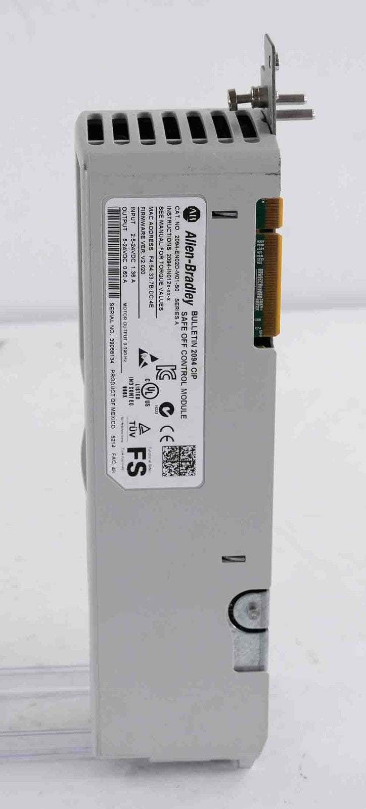 Allen Bradley 2094-EN02D-M01-S0 /A Kinetix 6500 Safe Torque-Off Control Module