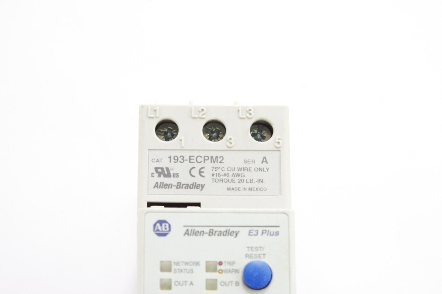 Allen Bradley 193-EC2AD Series C E3 Plus / 193-ECPM2 Series A