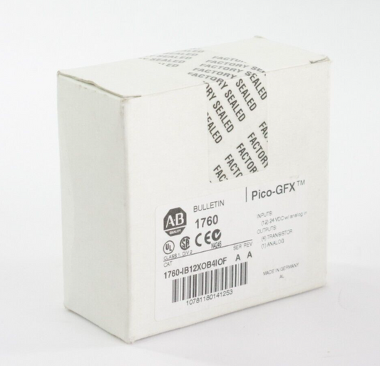 Allen Bradley 1760-IB12XOB4IOF Ser A Rev A Pico-GFX Module IB12X0B4IOF - Sealed