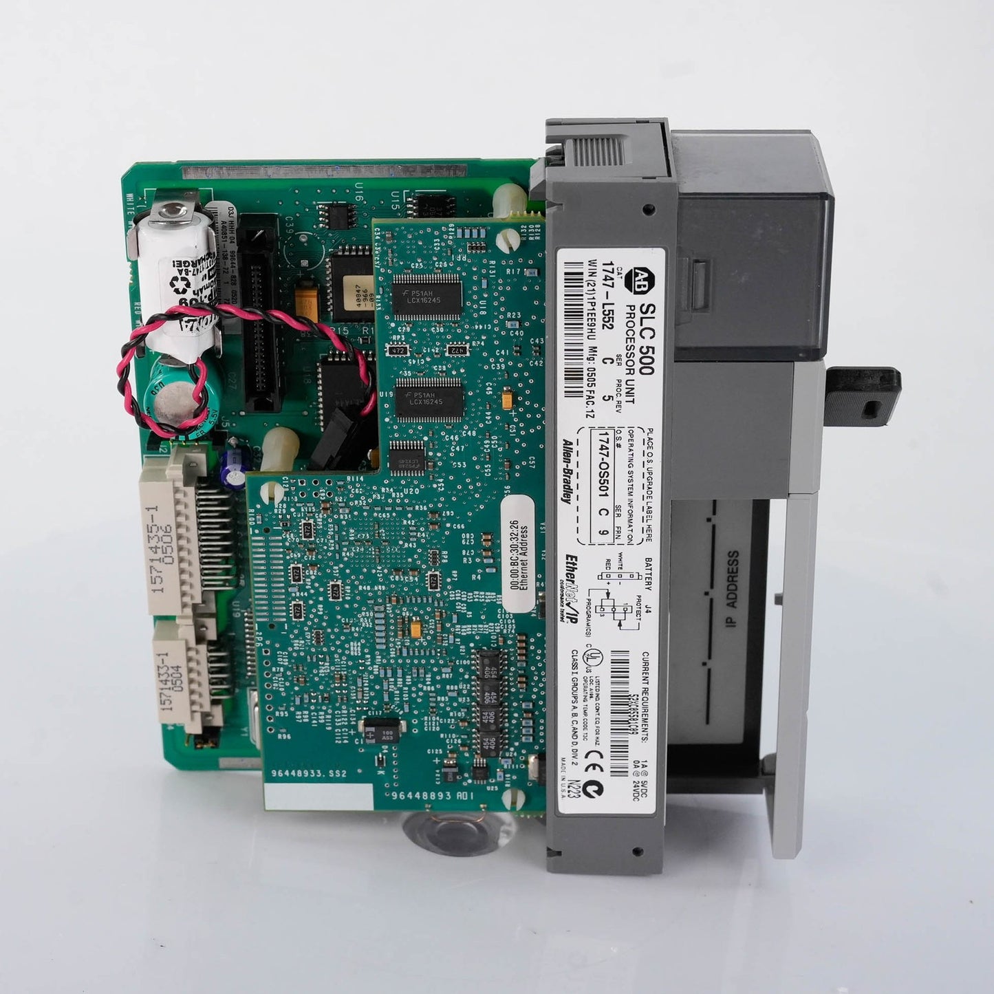 Allen Bradley 1747-L552 Series C SLC 500 5/05 CPU Processor 64K Memory