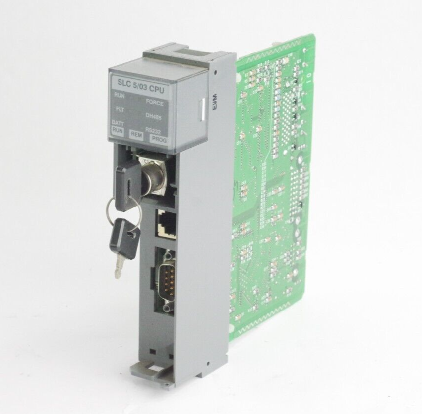 Allen Bradley 1747-L531 Ser E Rev 8 SLC500 Processor w/ 1747-OS302 Ser C FRN 5