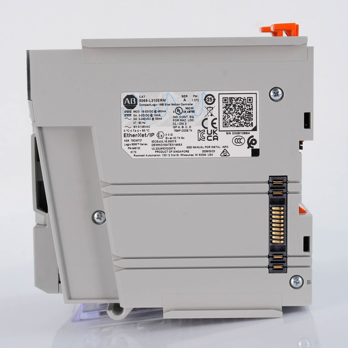 Allen Bradley 5069-L310ERM /A CompactLogix 5380 Controller 1MB 5069L310ERM