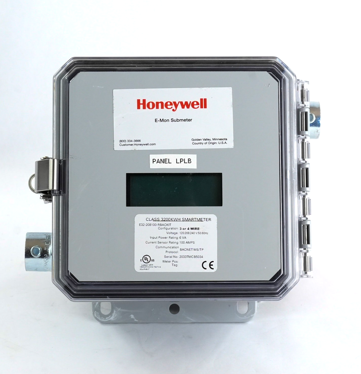 Honeywell E-Mon Submeter Class 3200KWH Smartmeter E32-208100-RBACKIT ...