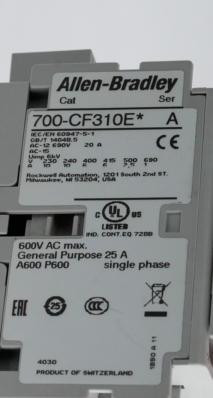 Allen Bradley 700-CF310E* /A + 100S-F /B Safety Control Relay Module - Open Box