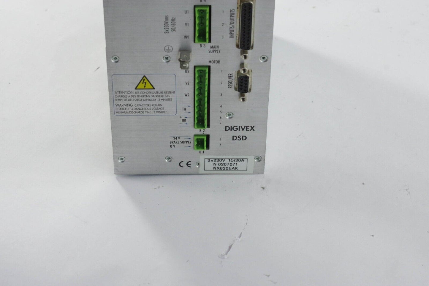 PARVEX PARKER DSD13015 / DSD 13015 0207071 DIGIVEX DSD Servo Drive 3×230V