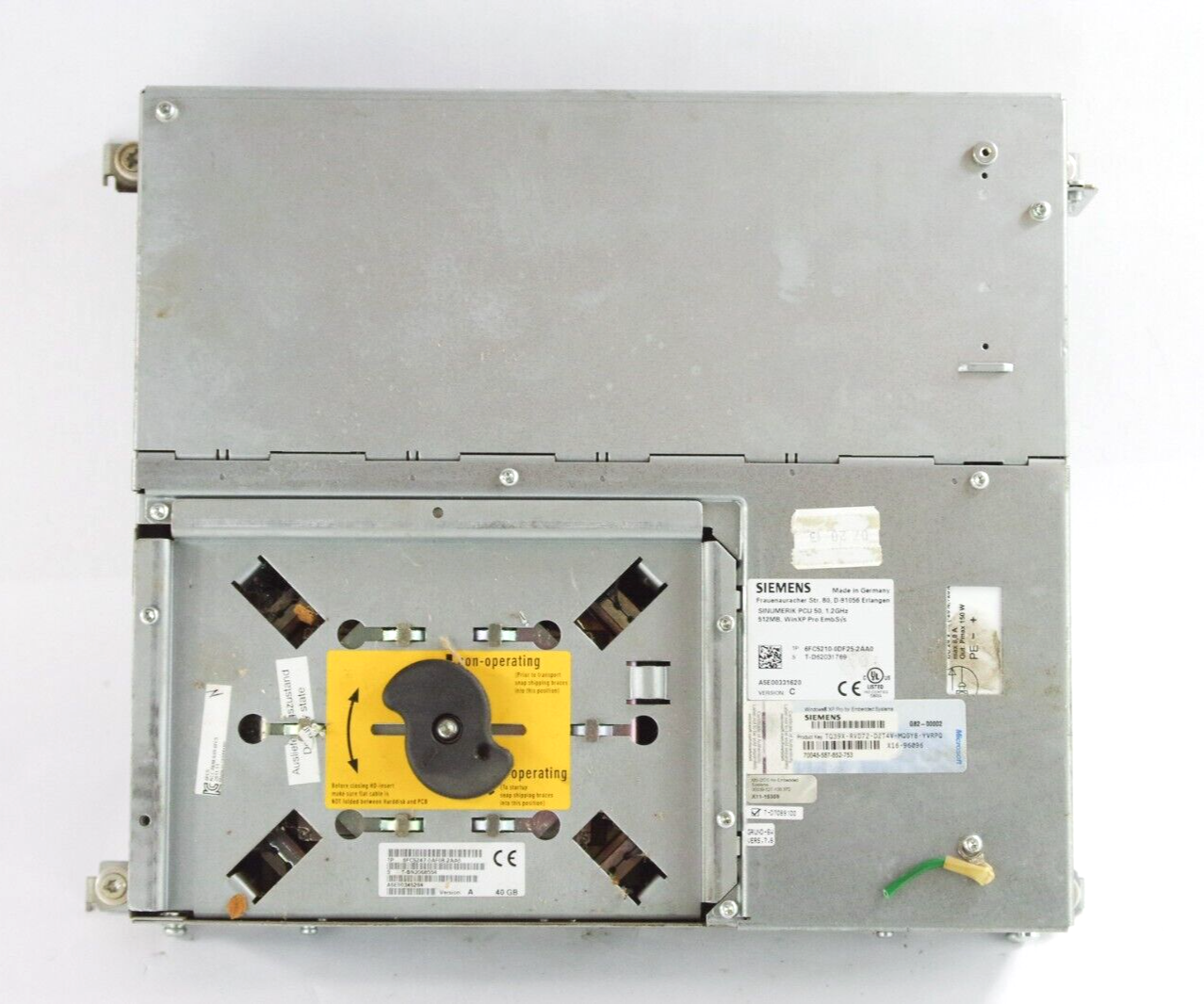 SIEMENS 6FC5210-0DF25-2AA0 SINUMERIK PCU 50, 1.2GHz + 6FC5247-0AF08-2AA0 HD