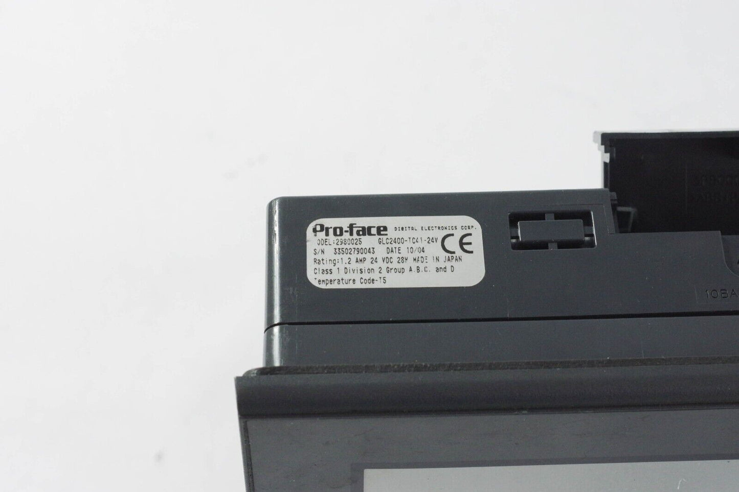 Proface 2980025 GLC2400-TC41-24V Operator Interface - For Parts/Repair