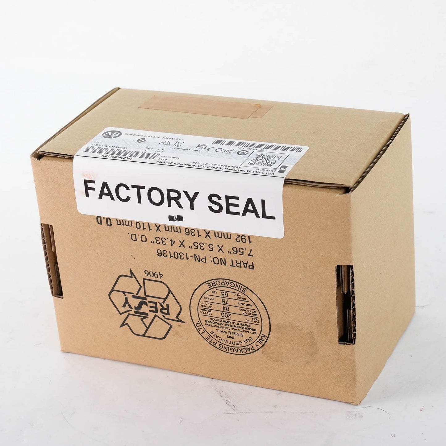 Allen Bradley 1769-L16ER-BB1B /C CompactLogix 384KB Controller 24VDC Sealed