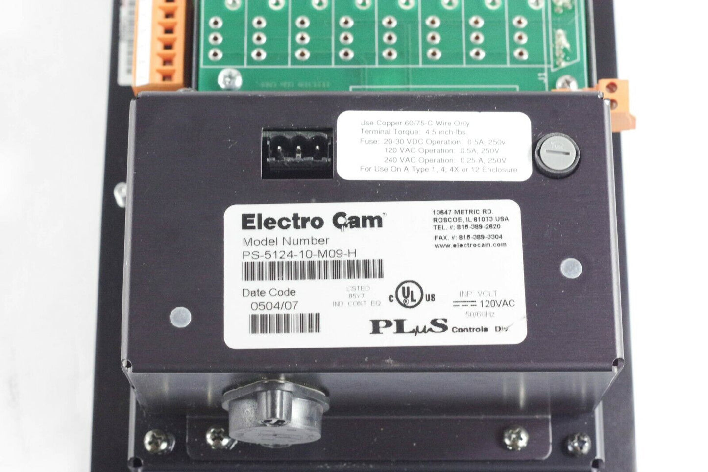 ELECTRO CAM PLUS 5000 PS-5124-10-M09-H PROGRAMMABLE LIMIT SWITCH