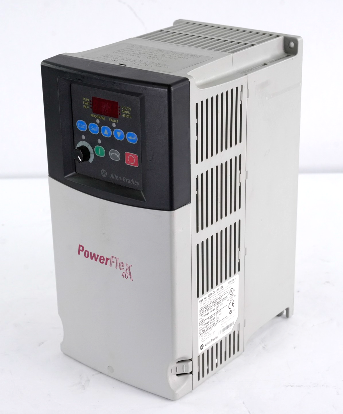 Allen-Bradley 22B-D012N104 /A PowerFlex 40 AC Variable Frequency Drive 7.5hp
