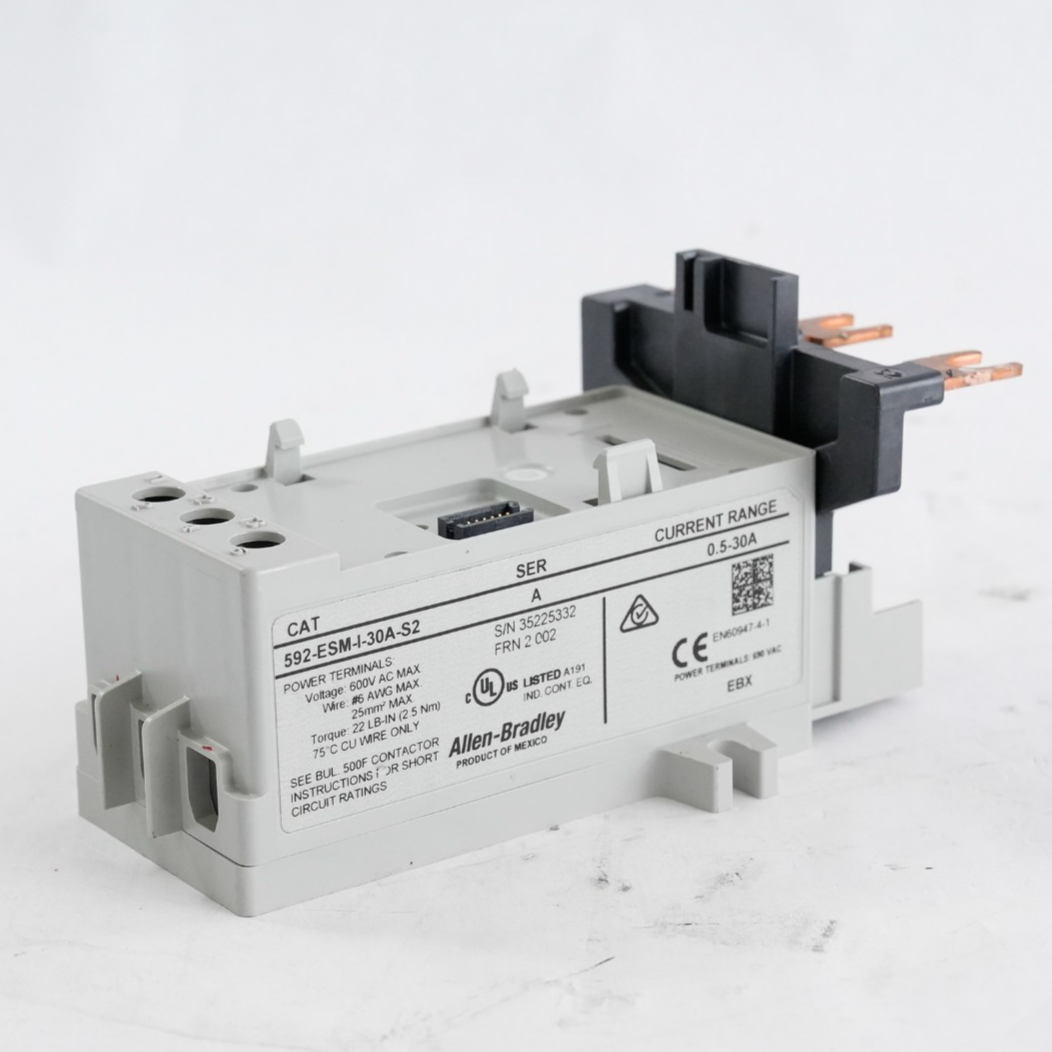 Allen Bradley 592-ESM-I-30A-S2 Ser A Current Sensing Module 0.5-30A Ra ...