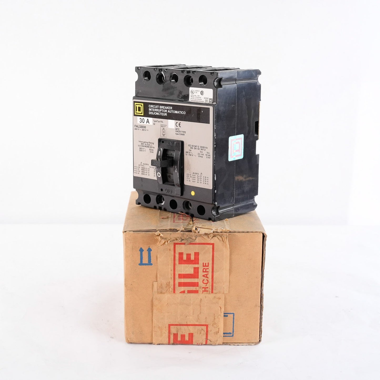 Square D FAL32020 Circuit Breaker 3 Pole 240-250V - Open Box