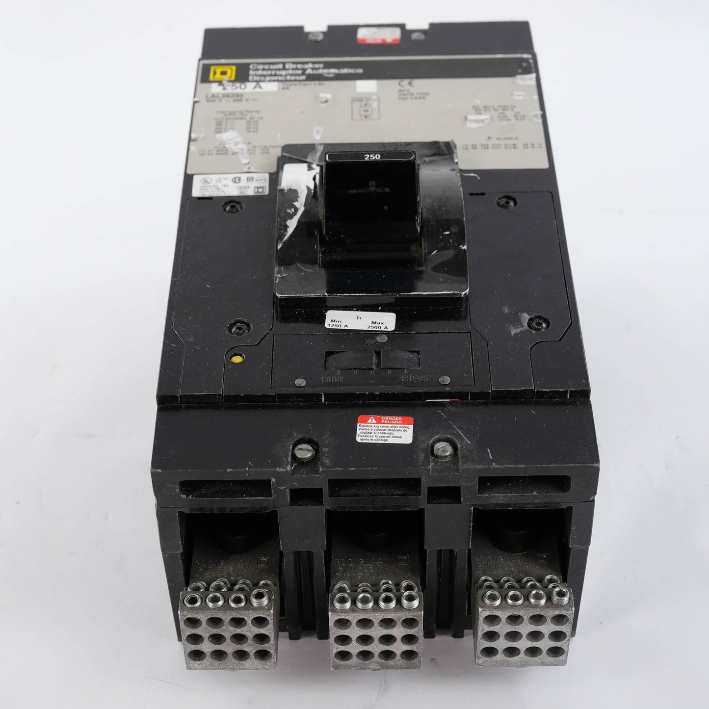 Square D LAL36250 Circuit Breaker 3 Pole 250A 600V 22kA LAL 3P 250 Amp LAL36250