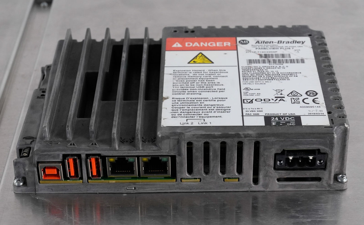 Allen Bradley 2711P-T19C22D9P /A PanelView Plus 7 2711PT19C22D9P + Warranty