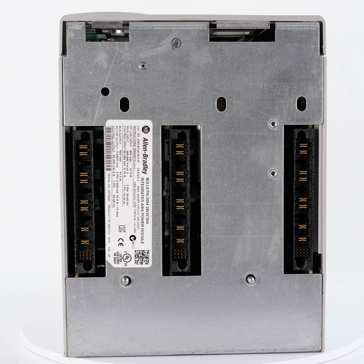 Allen Bradley 2094-BC04-M03-M Ser A Kinetix 6000 460V 15kW AM Axis Module