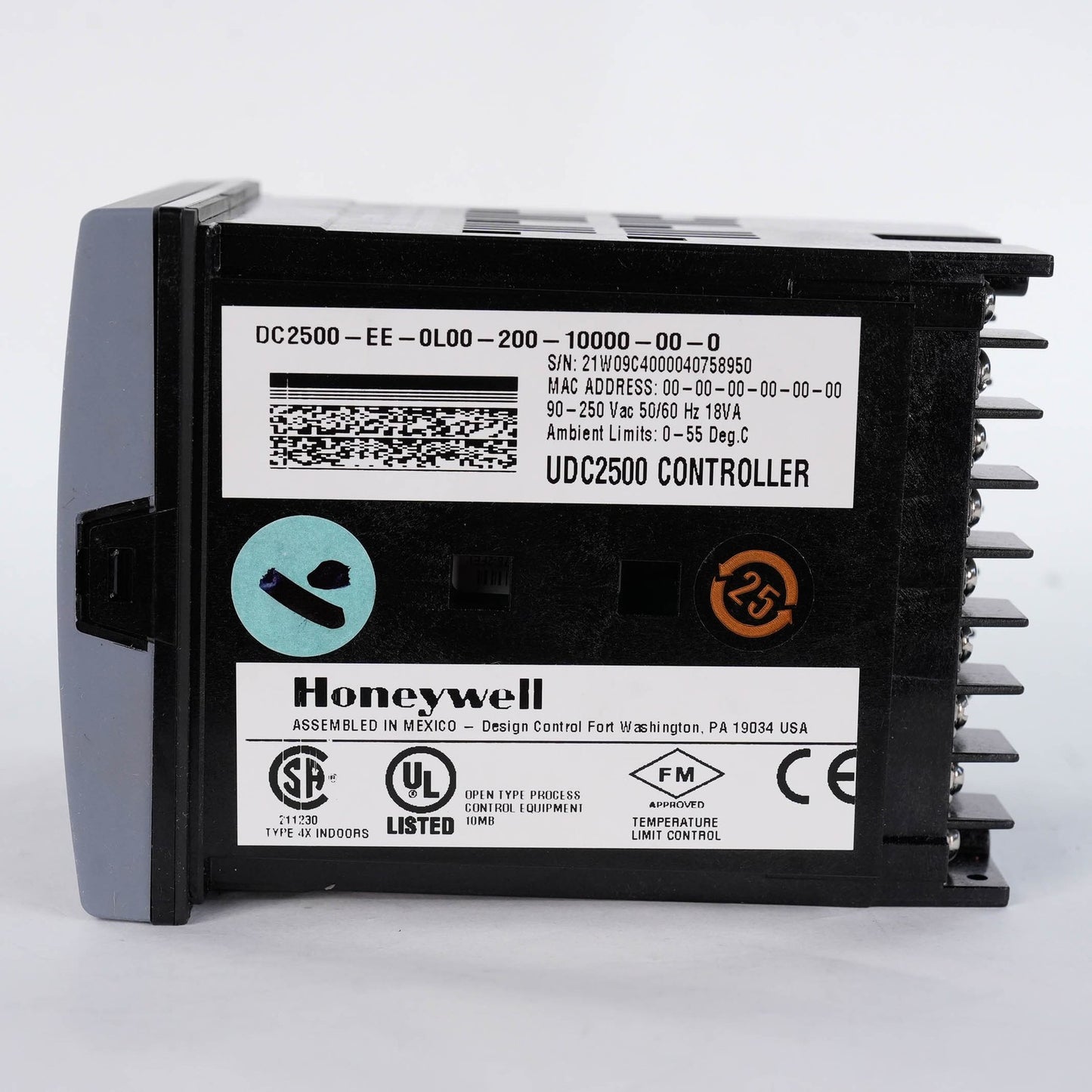Honeywell DC2500-EE-0L00-200-10000-00-0 UDC2500 Digital Controller