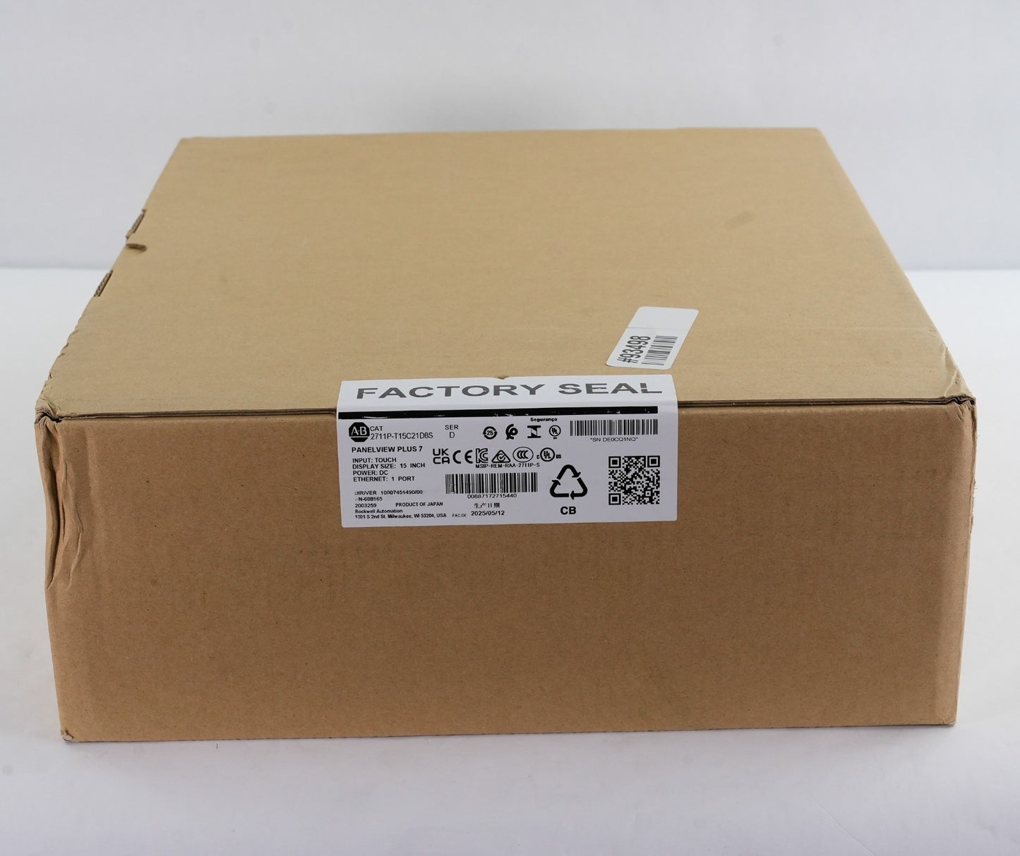 Allen Bradley 2711P-T15C21D8S /D PanelView Plus 7 Display - 2025 Sealed Surplus