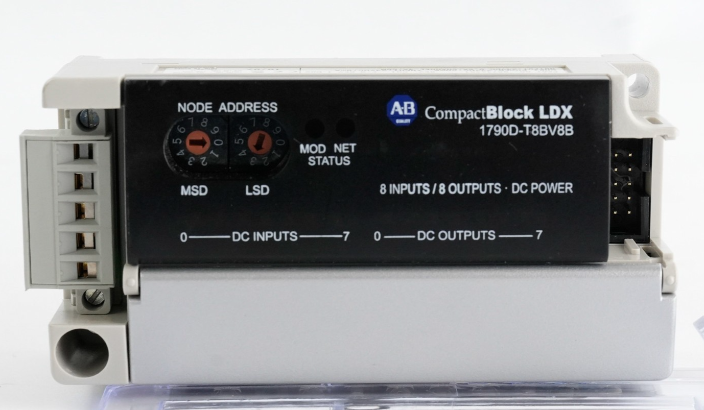 Allen Bradley 1790D-T8BV8B /A Compact Block LDX REV. C01 24VDC 0.5A
