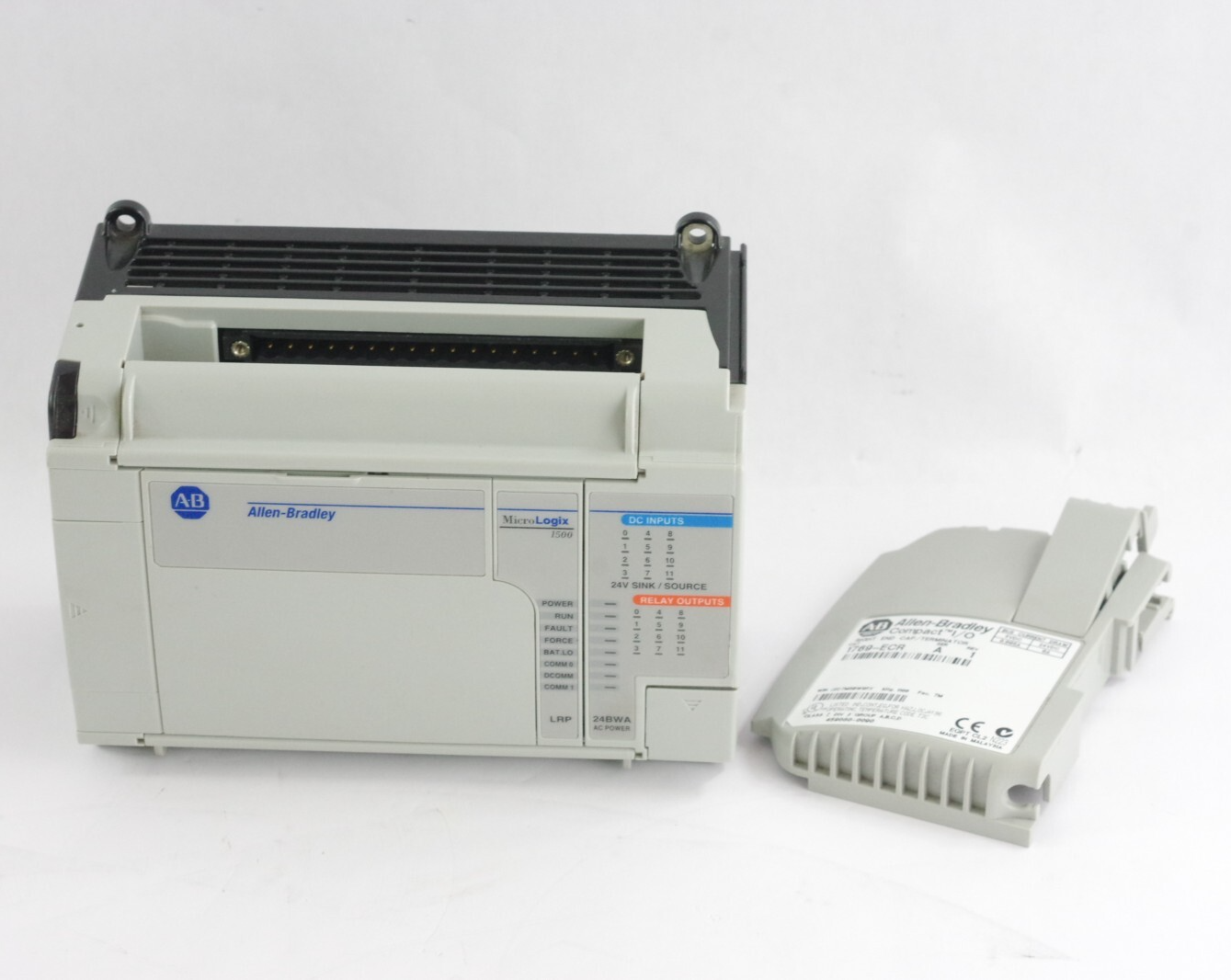 Allen Bradley 1764-24BWA /B + 1764-LRP /C Rev F FRN 11 MicroLogix 1500  Rev A