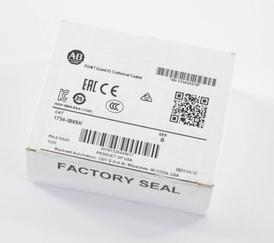 2023 Allen-Bradley 1734-IB8SK Module 1734BI8SK Ser B Sealed Surplus