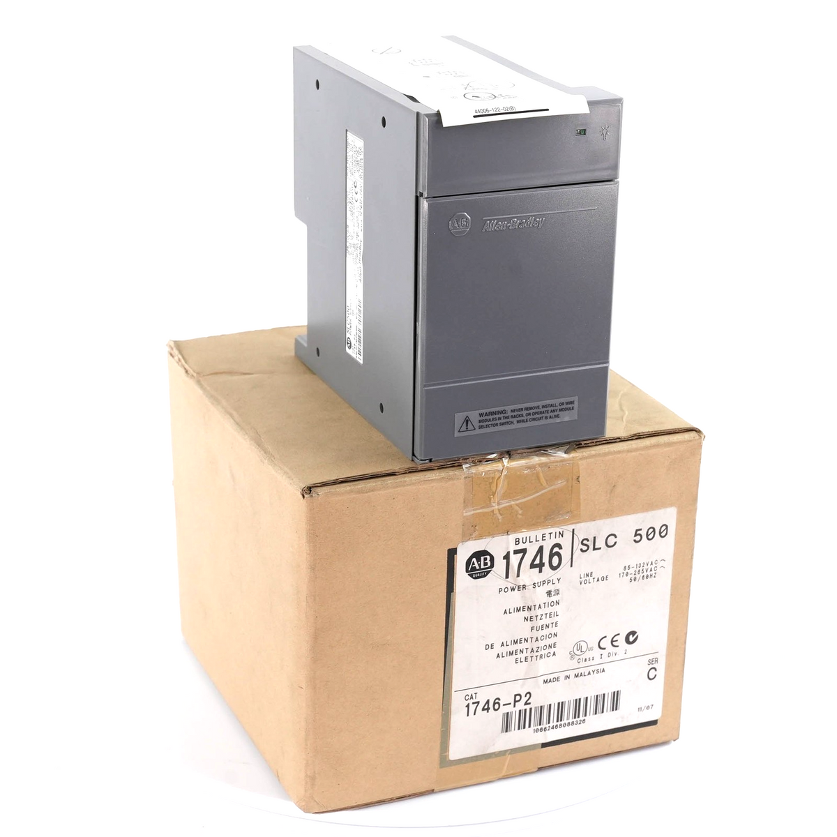 Allen Bradley 1746-P2 Ser C SLC 500 Power Supply 120 VAC 1746P2 Open Box