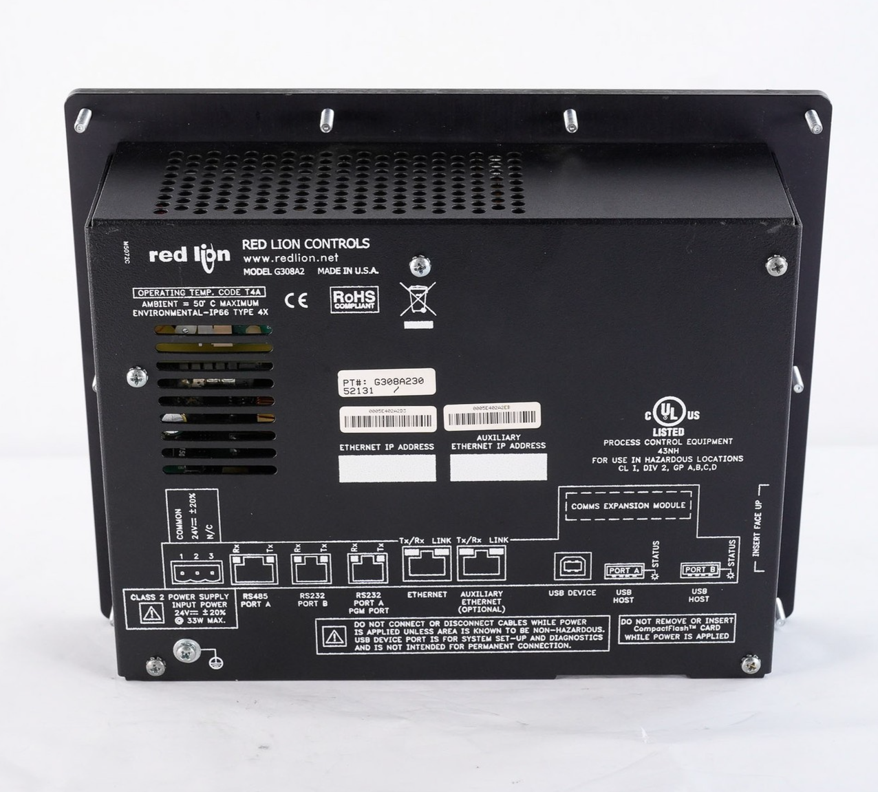 Red Lion G308A230 8" HMI Operator Interface Display Panel G308A2 G308