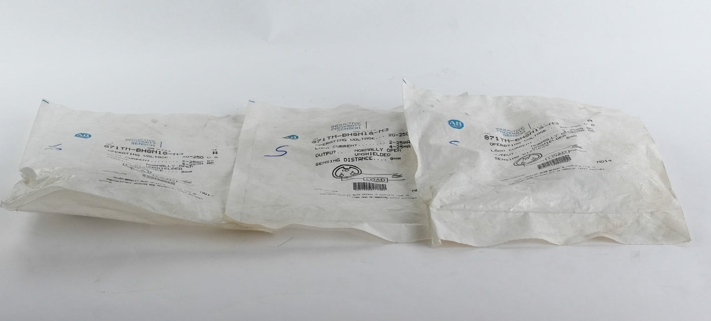 Allen Bradley Proximity Sensor 871TM-BH8N18-N3 Sealed Surplus 871TMBH8N18N3