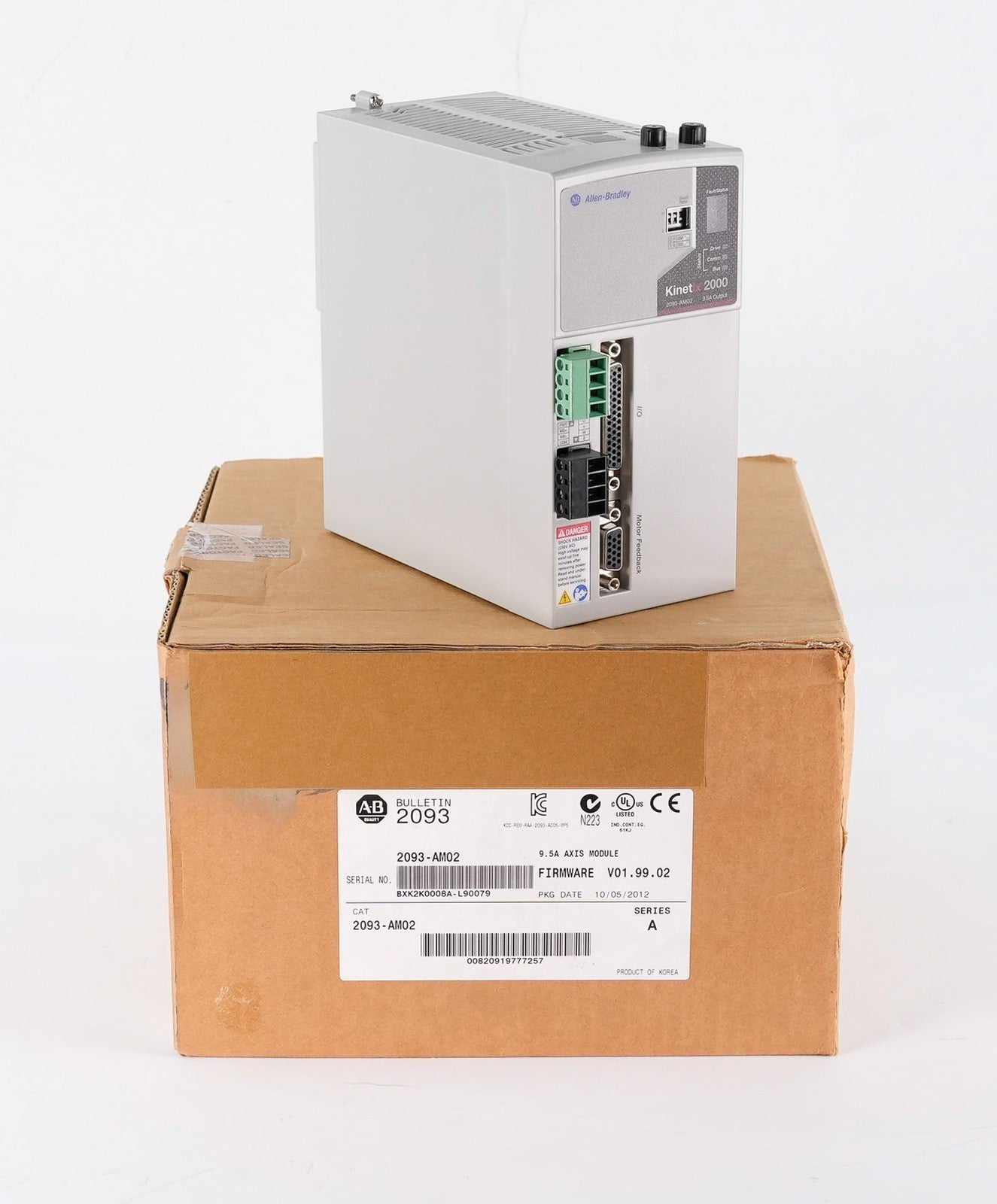 Allen Bradley 2093-AM02 /A Kinetix 2000 Bulletion 2093 Axis Module - Open Box