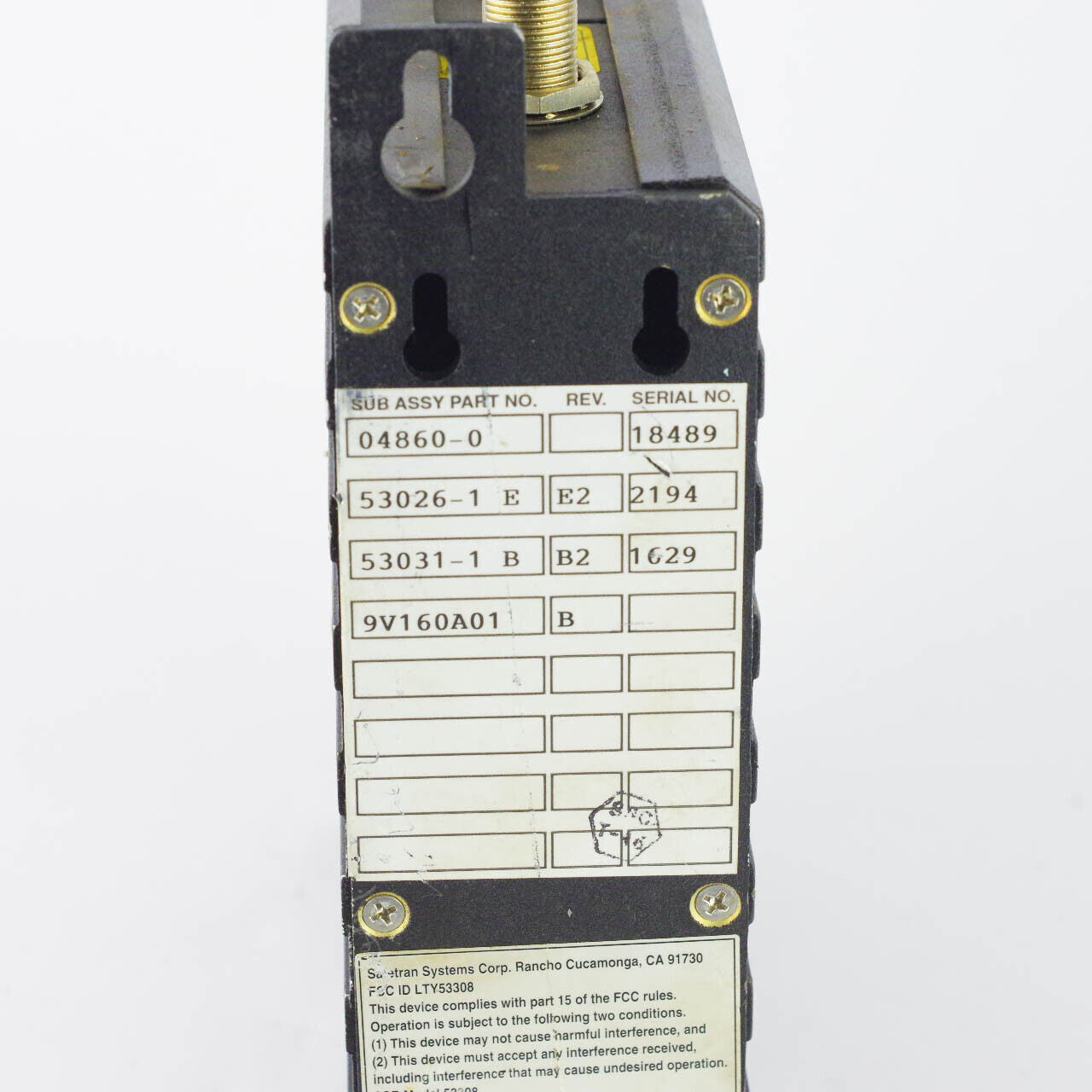 Safetran Systems Corp A53308 Part No. 9000-53308-0511 / Siemens Spectrum Radio