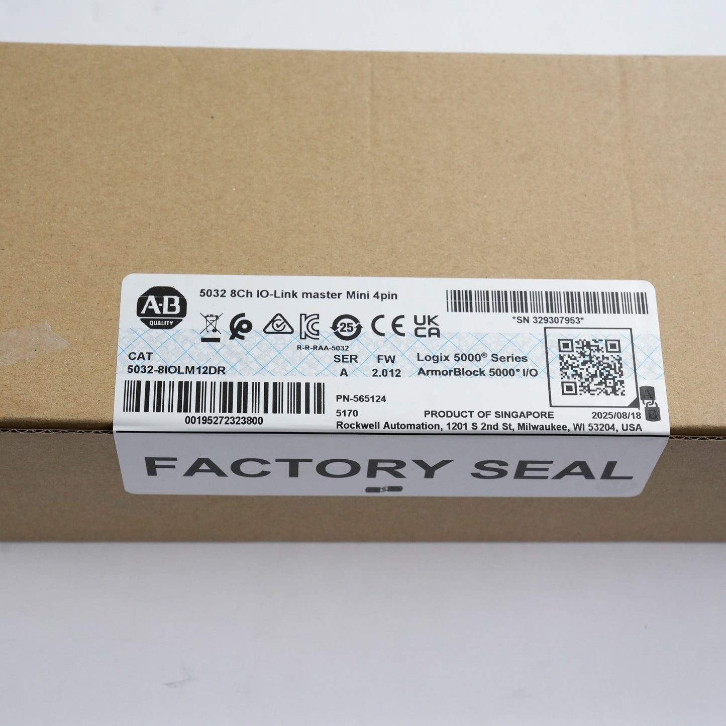 Allen Bradley 5032-8IOLM12DR /A ArmorBlock 5000 IO-Link Master - Sealed Surplus