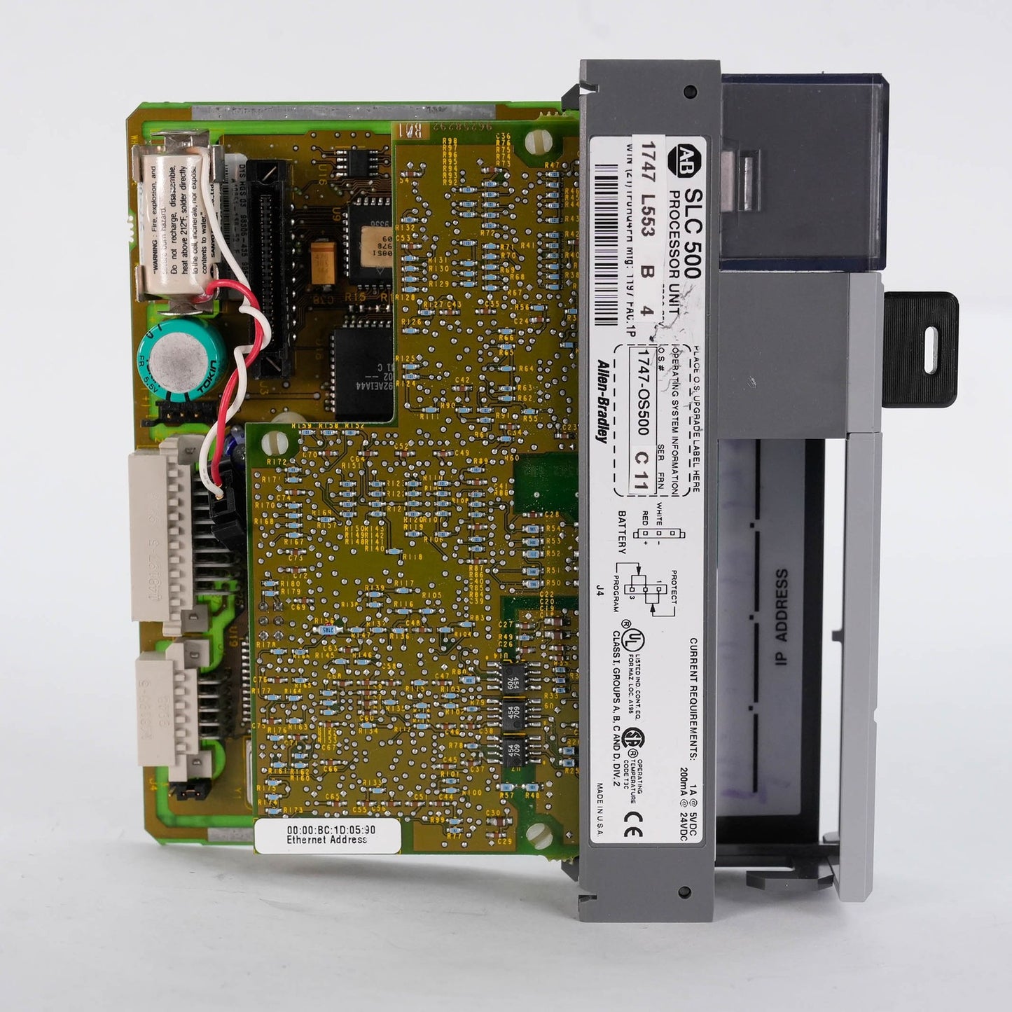 Allen Bradley 1747-L553 Ser B SLC 500 5/05 CPU Processor 64K Memory 1747L553