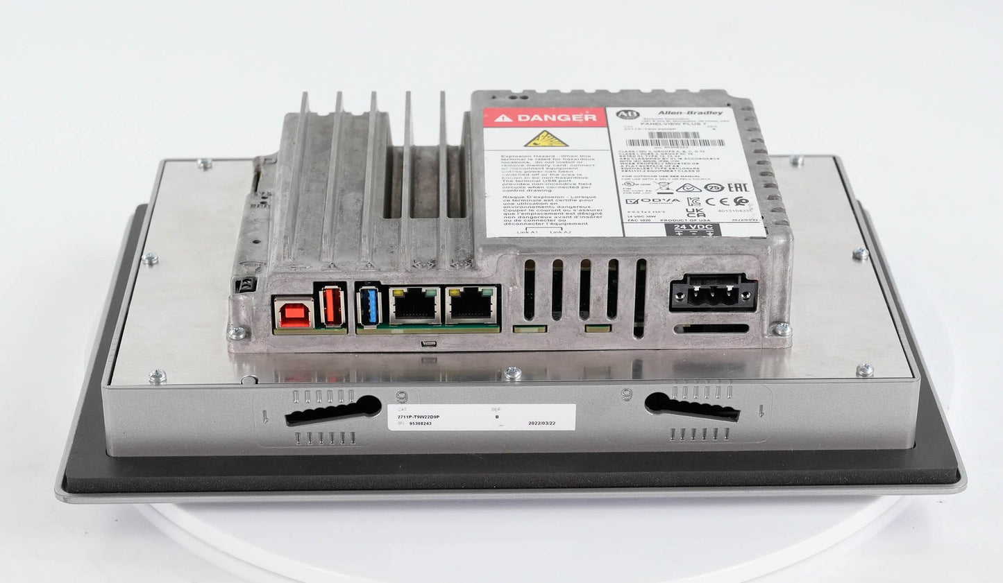 Allen Bradley 2711P-T9W22D9P /B PanelView Plus 7 9-In Touch HMI 24V (installed)