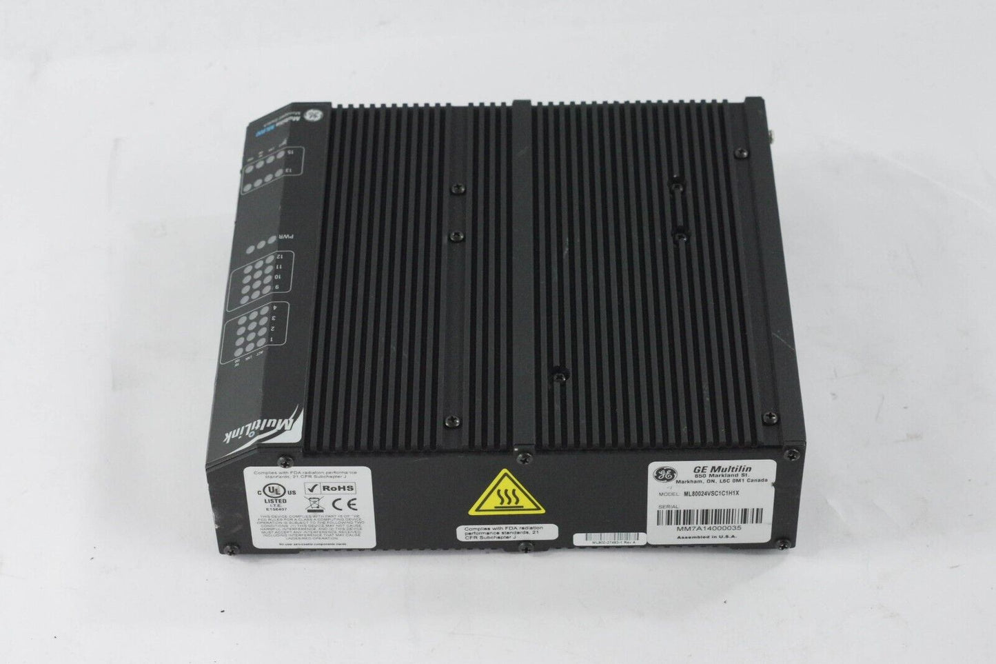 GE Multilin ML800 Switch ML800-24VS-C1-C1-H1-X ML80024VSC1C1H1X 27482-1