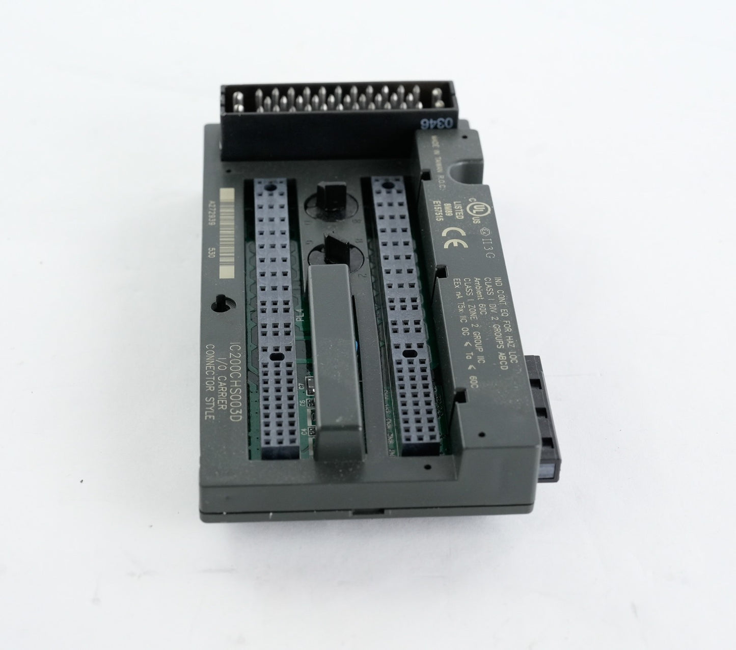 GE Fanuc IC200CHS003 / IC200CHS003D I/O Carrier Connector Style