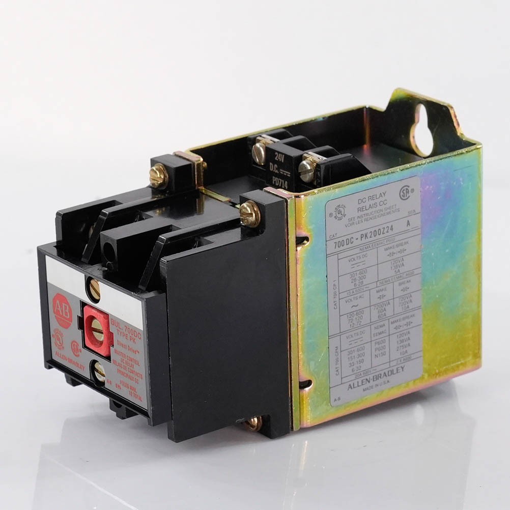 Allen Bradley 700DC-PK200Z24 Control Relay 24VDC 2-Pole 700PK200Z24 Series A 10A