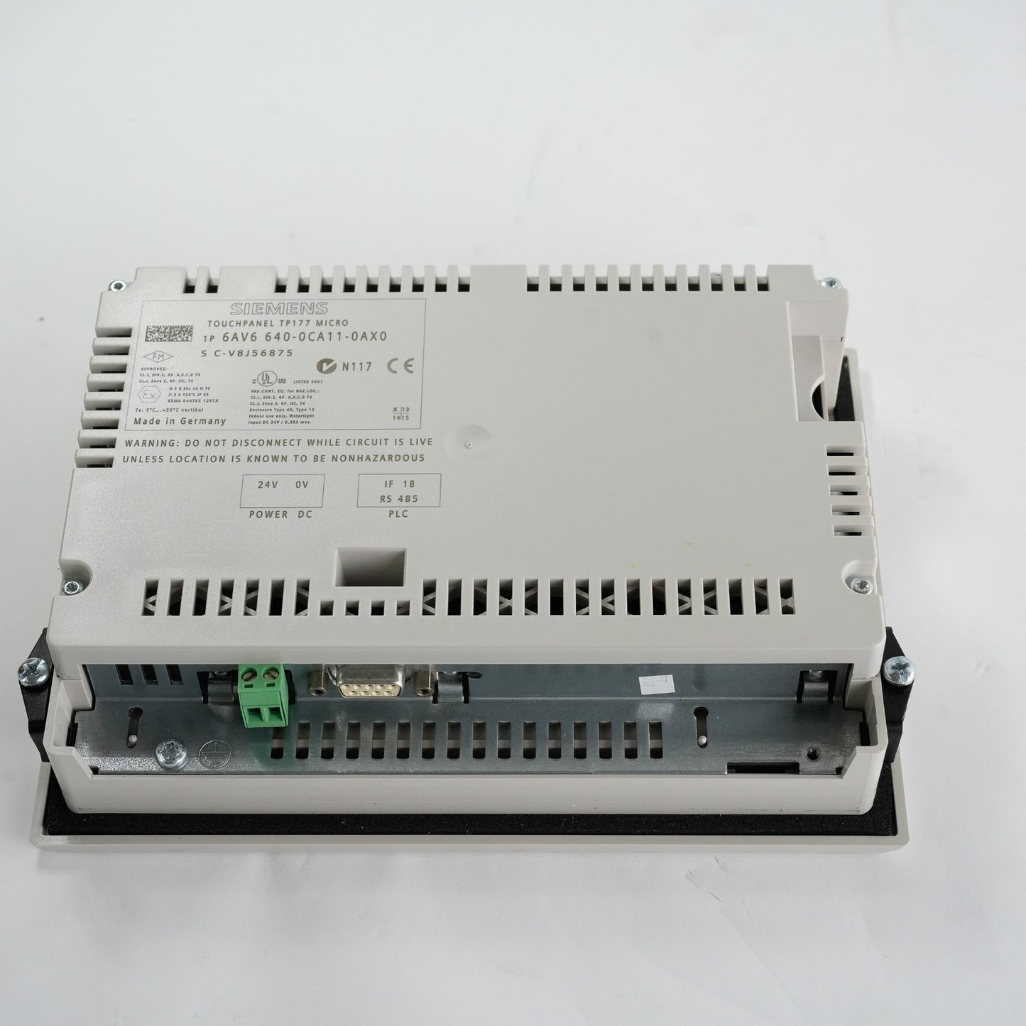 Siemens Simatic Touchpanel TP177 Micro 6AV6640-0CA11-0AX0 6AV6 640-0CA11-0AX0