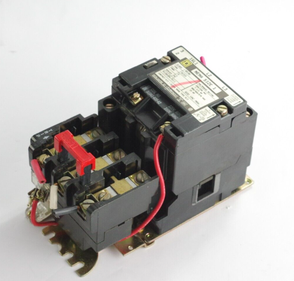 Square D 8536 Motor Starter Type SC03 Coil No. 31041-400-42 120V 60Hz/110V 50Hz