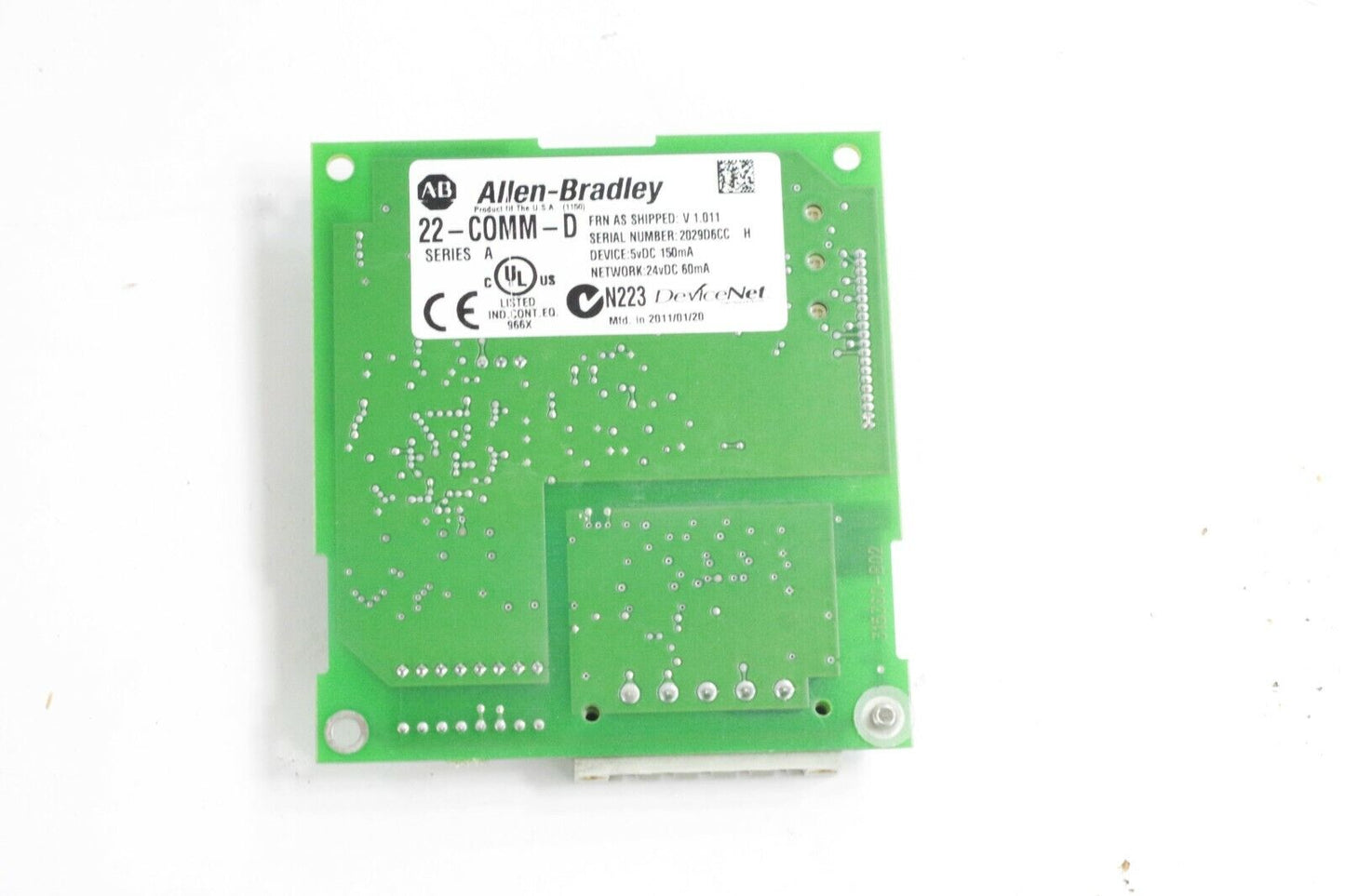 Allen-Bradley 22-COMM-D Series A Powerflex Devicenet Module Board 3A FRN V 1.011