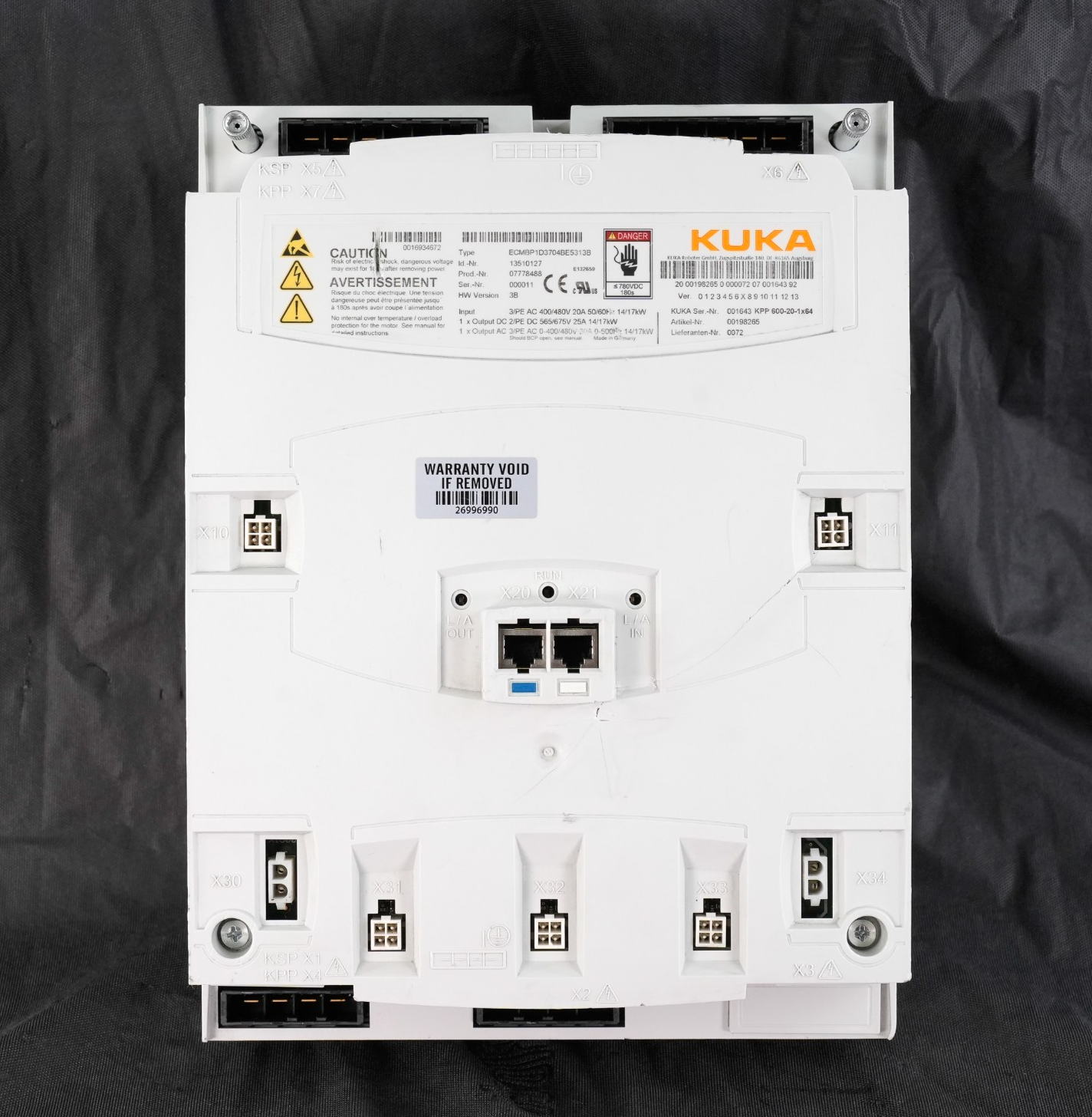 KUKA KPP 600-20-1x64 ECMBP1D3704BE5313A Servo Pack + Warranty
