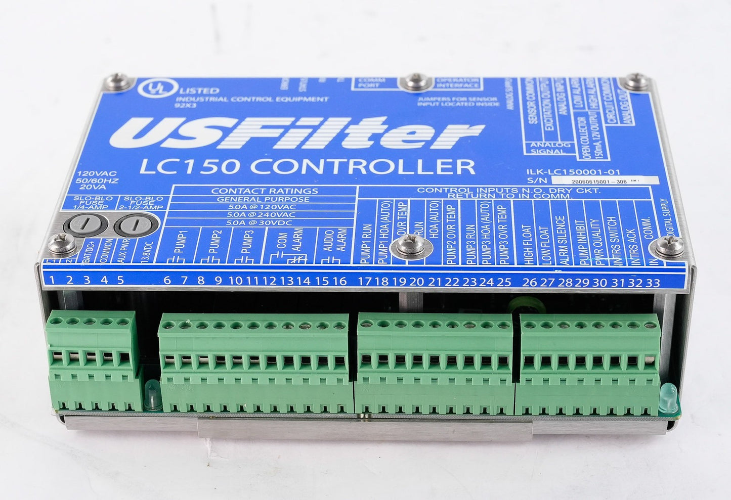 Control Systems IntraLink LC150 ILK-LC150001-01 Pump Controller 120VAC 50/60Hz